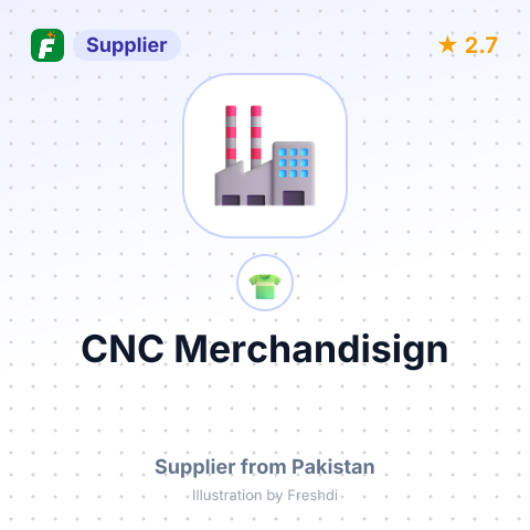 CNC Merchandisign – summary card, no photo uploaded yet