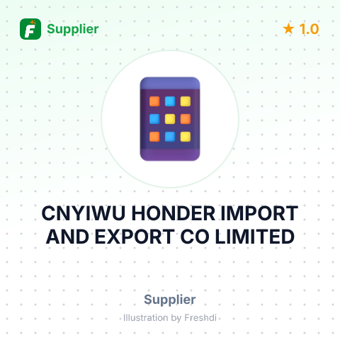 CNYIWU HONDER IMPORT AND EXPORT CO LIMITED – summary card, no photo uploaded yet