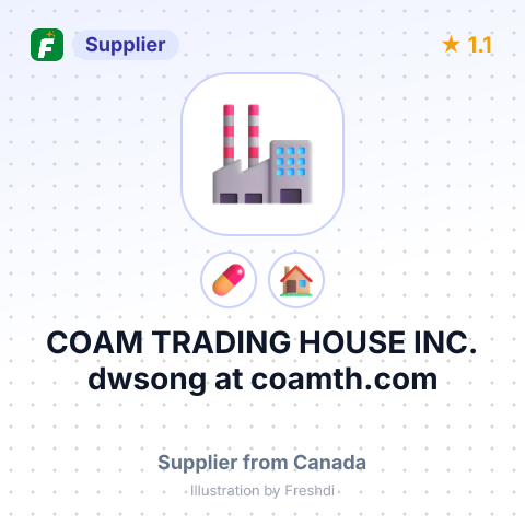 COAM TRADING HOUSE INC. dwsong at coamth.com – summary card, no photo uploaded yet