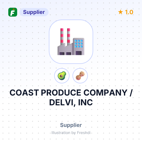 COAST PRODUCE COMPANY / DELVI, INC – summary card, no photo uploaded yet