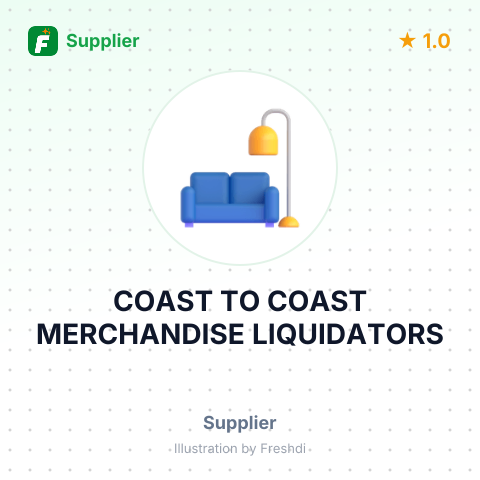 COAST TO COAST MERCHANDISE LIQUIDATORS – summary card, no photo uploaded yet