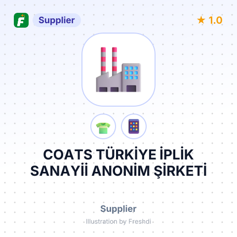 COATS TÜRKİYE İPLİK SANAYİİ ANONİM ŞİRKETİ – summary card, no photo uploaded yet