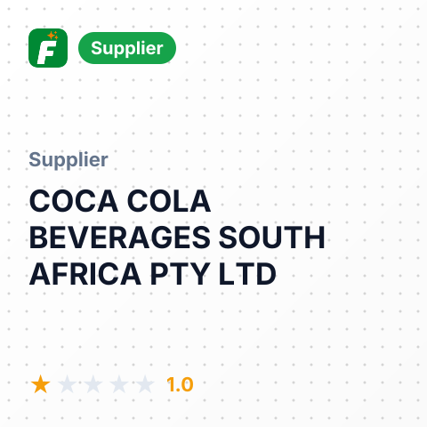 COCA COLA BEVERAGES SOUTH AFRICA PTY LTD – summary card, no photo uploaded yet