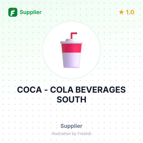 COCA - COLA BEVERAGES SOUTH – summary card, no photo uploaded yet