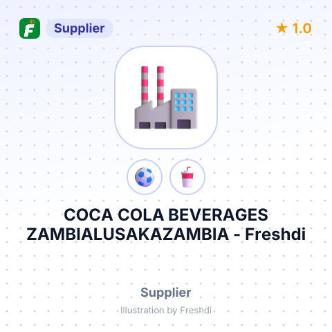 COCA COLA BEVERAGES ZAMBIALUSAKAZAMBIA – summary card, no photo uploaded yet