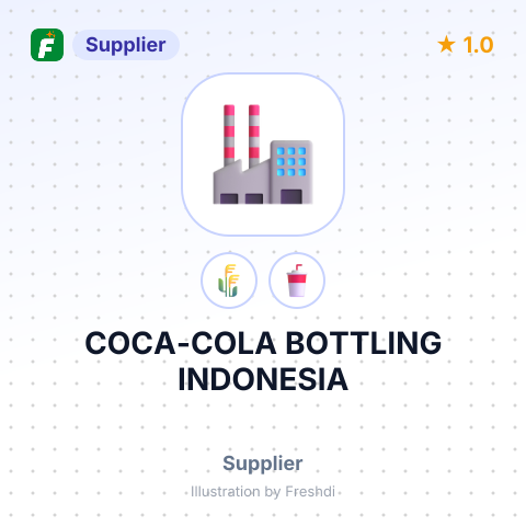 COCA-COLA BOTTLING INDONESIA – summary card, no photo uploaded yet