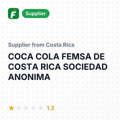 COCA COLA FEMSA DE COSTA RICA SOCIEDAD ANONIMA – summary card, no photo uploaded yet