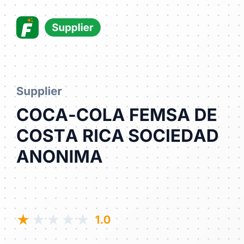 COCA-COLA FEMSA DE COSTA RICA SOCIEDAD ANONIMA – summary card, no photo uploaded yet