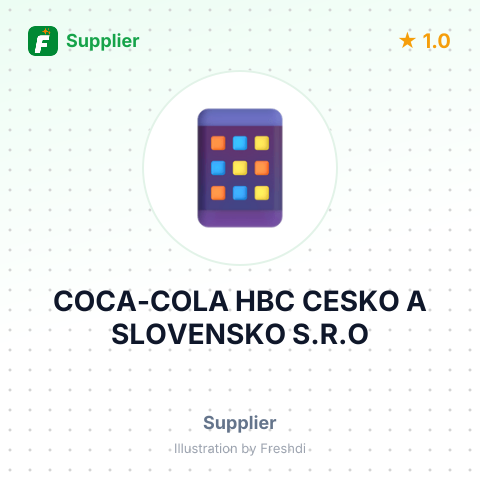 COCA-COLA HBC CESKO A SLOVENSKO S.R.O – summary card, no photo uploaded yet