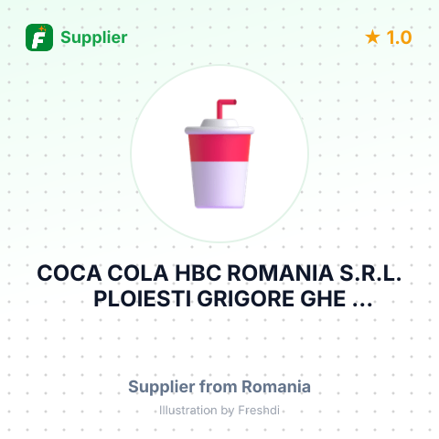 COCA COLA HBC ROMANIA S.R.L. PLOIESTI GRIGORE GHE CANTACUIZINO 285 ROMANIA – summary card, no photo uploaded yet