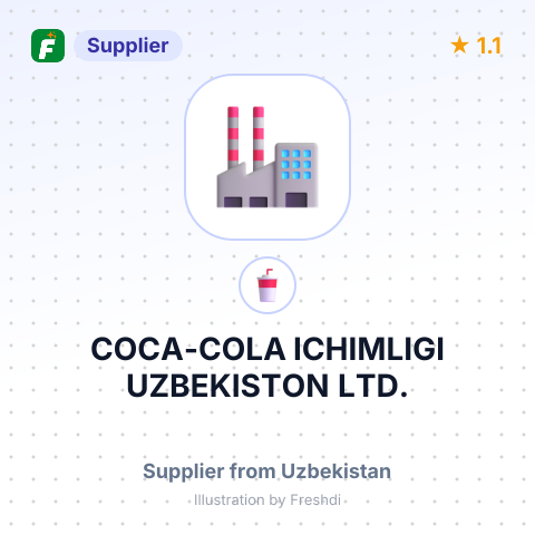 COCA-COLA ICHIMLIGI UZBEKISTON LTD. – summary card, no photo uploaded yet
