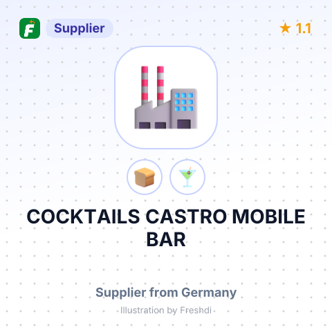 COCKTAILS CASTRO MOBILE BAR – summary card, no photo uploaded yet