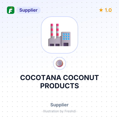 COCOTANA COCONUT PRODUCTS – summary card, no photo uploaded yet