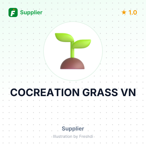 COCREATION GRASS VN – summary card, no photo uploaded yet