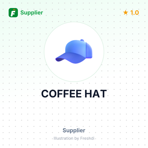 COFFEE HAT – summary card, no photo uploaded yet