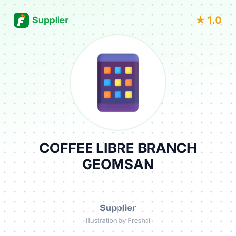 COFFEE LIBRE BRANCH GEOMSAN – summary card, no photo uploaded yet