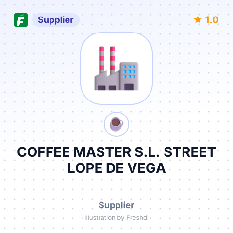 COFFEE MASTER S.L. STREET LOPE DE VEGA – summary card, no photo uploaded yet