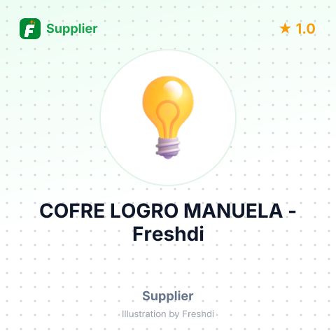 COFRE LOGRO MANUELA – summary card, no photo uploaded yet