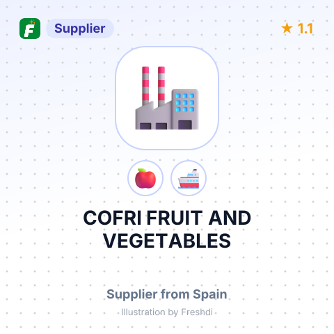 COFRI FRUIT AND VEGETABLES – summary card, no photo uploaded yet