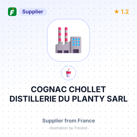 COGNAC CHOLLET DISTILLERIE DU PLANTY SARL – summary card, no photo uploaded yet