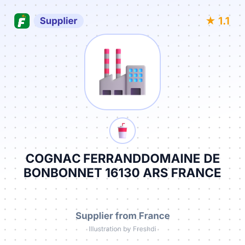 COGNAC FERRANDDOMAINE DE BONBONNET 16130 ARS FRANCE – summary card, no photo uploaded yet
