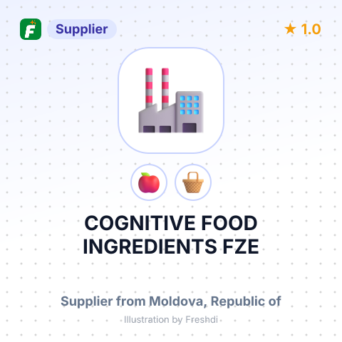 COGNITIVE FOOD INGREDIENTS FZE – summary card, no photo uploaded yet