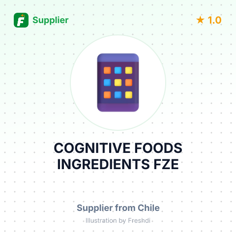 COGNITIVE FOODS INGREDIENTS FZE – summary card, no photo uploaded yet