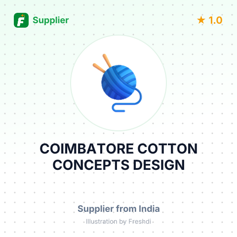 COIMBATORE COTTON CONCEPTS DESIGN – summary card, no photo uploaded yet