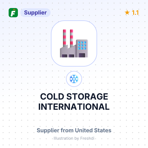 COLD STORAGE INTERNATIONAL – summary card, no photo uploaded yet