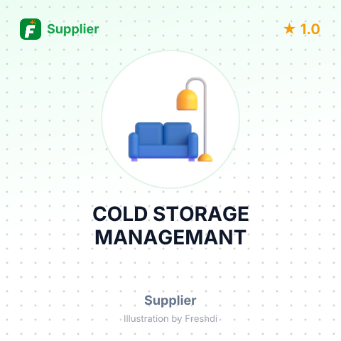 COLD STORAGE MANAGEMANT – summary card, no photo uploaded yet