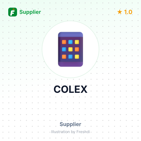 COLEX – summary card, no photo uploaded yet