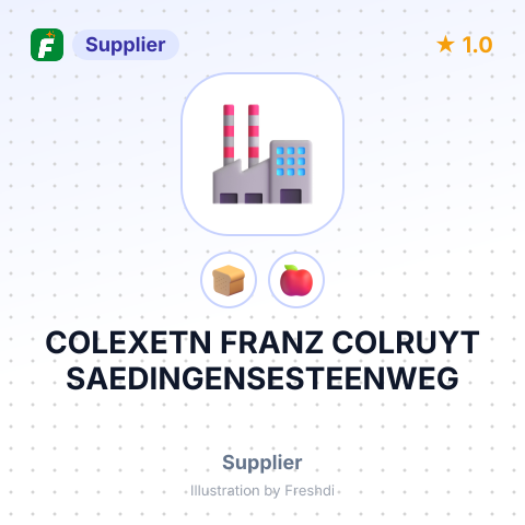 COLEXETN FRANZ COLRUYT SAEDINGENSESTEENWEG – summary card, no photo uploaded yet