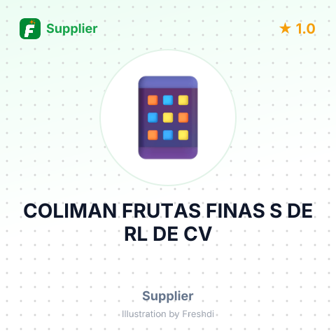 COLIMAN FRUTAS FINAS S DE RL DE CV – summary card, no photo uploaded yet