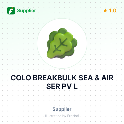 COLO BREAKBULK SEA & AIR SER PV L – summary card, no photo uploaded yet