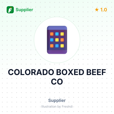 COLORADO BOXED BEEF CO – summary card, no photo uploaded yet