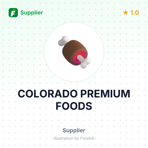 COLORADO PREMIUM FOODS – summary card, no photo uploaded yet