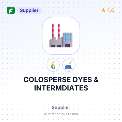 COLOSPERSE DYES & INTERMDIATES – summary card, no photo uploaded yet