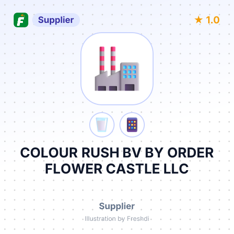 COLOUR RUSH BV BY ORDER FLOWER CASTLE LLC – summary card, no photo uploaded yet