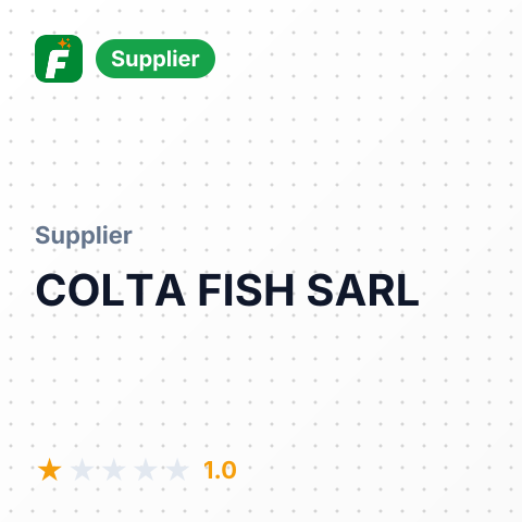 COLTA FISH SARL – summary card, no photo uploaded yet