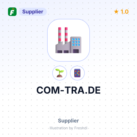 COM-TRA.DE – summary card, no photo uploaded yet