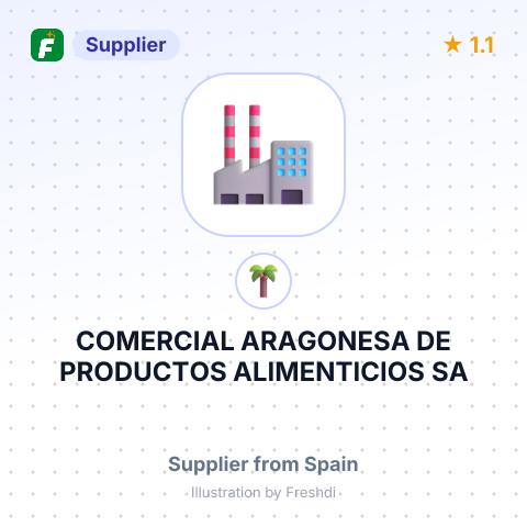 COMERCIAL ARAGONESA DE PRODUCTOS ALIMENTICIOS SA – summary card, no photo uploaded yet