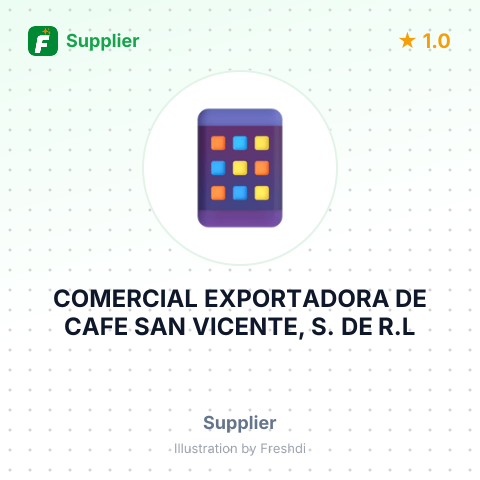 COMERCIAL EXPORTADORA DE CAFE SAN VICENTE, S. DE R.L – summary card, no photo uploaded yet