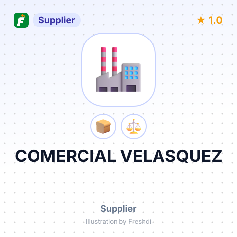 COMERCIAL VELASQUEZ – summary card, no photo uploaded yet