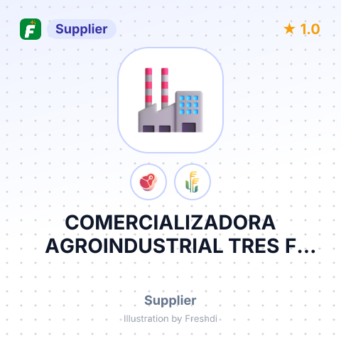 COMERCIALIZADORA AGROINDUSTRIAL TRES F LTDA – summary card, no photo uploaded yet
