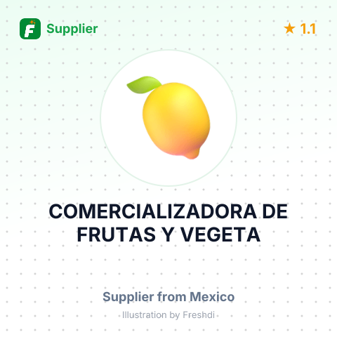 COMERCIALIZADORA DE FRUTAS Y VEGETA – summary card, no photo uploaded yet