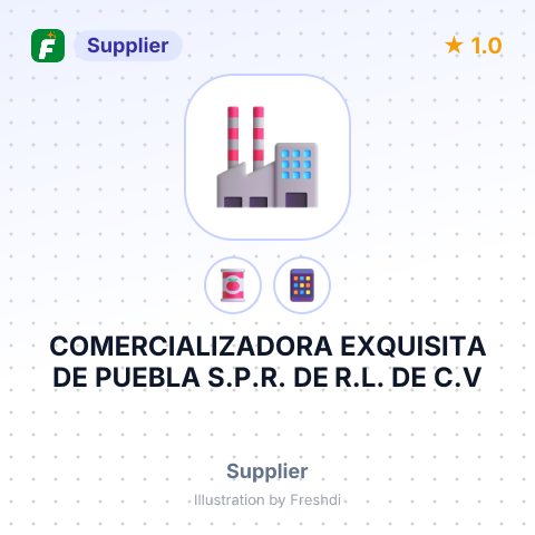 COMERCIALIZADORA EXQUISITA DE PUEBLA S.P.R. DE R.L. DE C.V – summary card, no photo uploaded yet