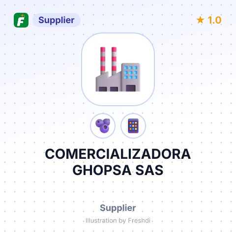 COMERCIALIZADORA GHOPSA SAS – summary card, no photo uploaded yet