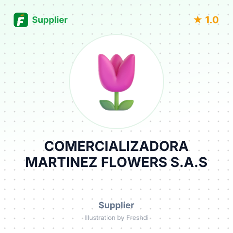 COMERCIALIZADORA MARTINEZ FLOWERS S.A.S – summary card, no photo uploaded yet