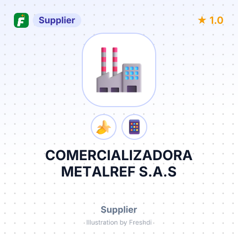 COMERCIALIZADORA METALREF S.A.S – summary card, no photo uploaded yet