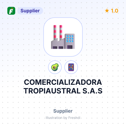 COMERCIALIZADORA TROPIAUSTRAL S.A.S – summary card, no photo uploaded yet